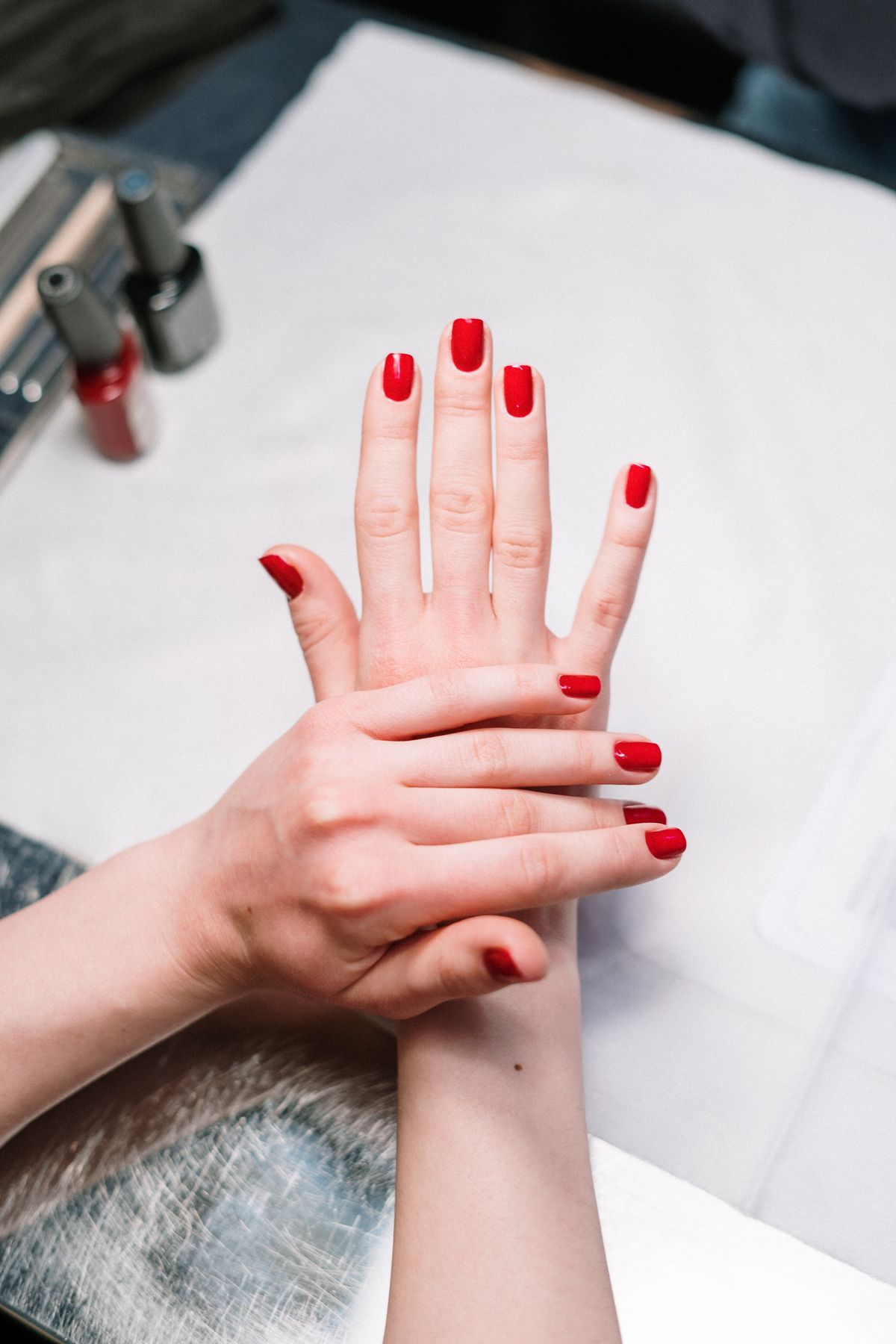 Gel manicure work at Hello Bella Nail & Spa in Kearny Mesa